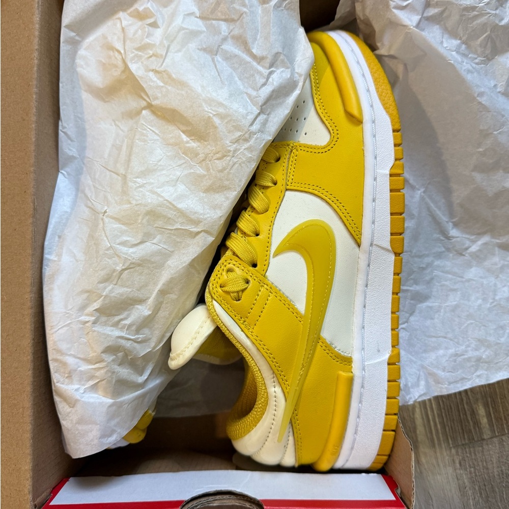 Nike Yellow and White Sneakers - Picture 2 of 5